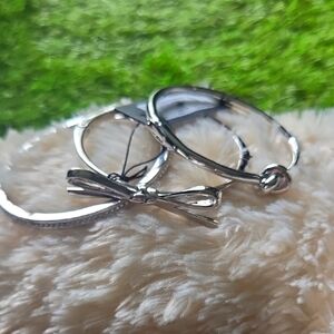 Kate Spade Silver Bangle Set